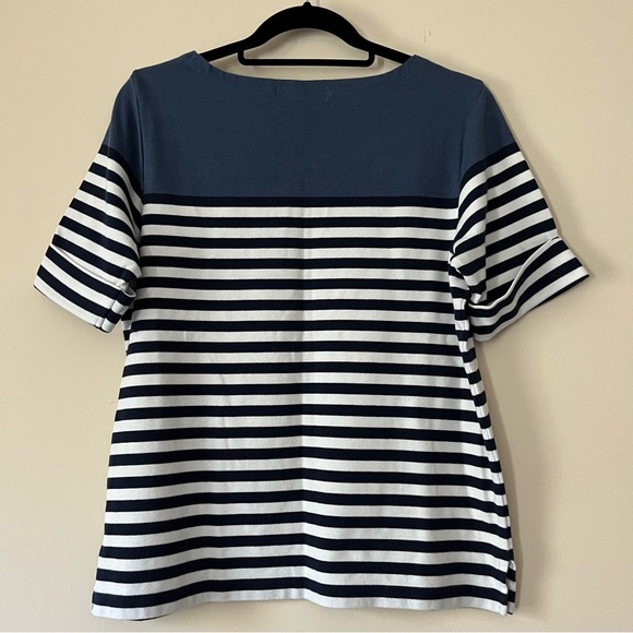 Karen Scott Striped Cuffed-Sleeve Knit Shirt - Picture 5 of 8